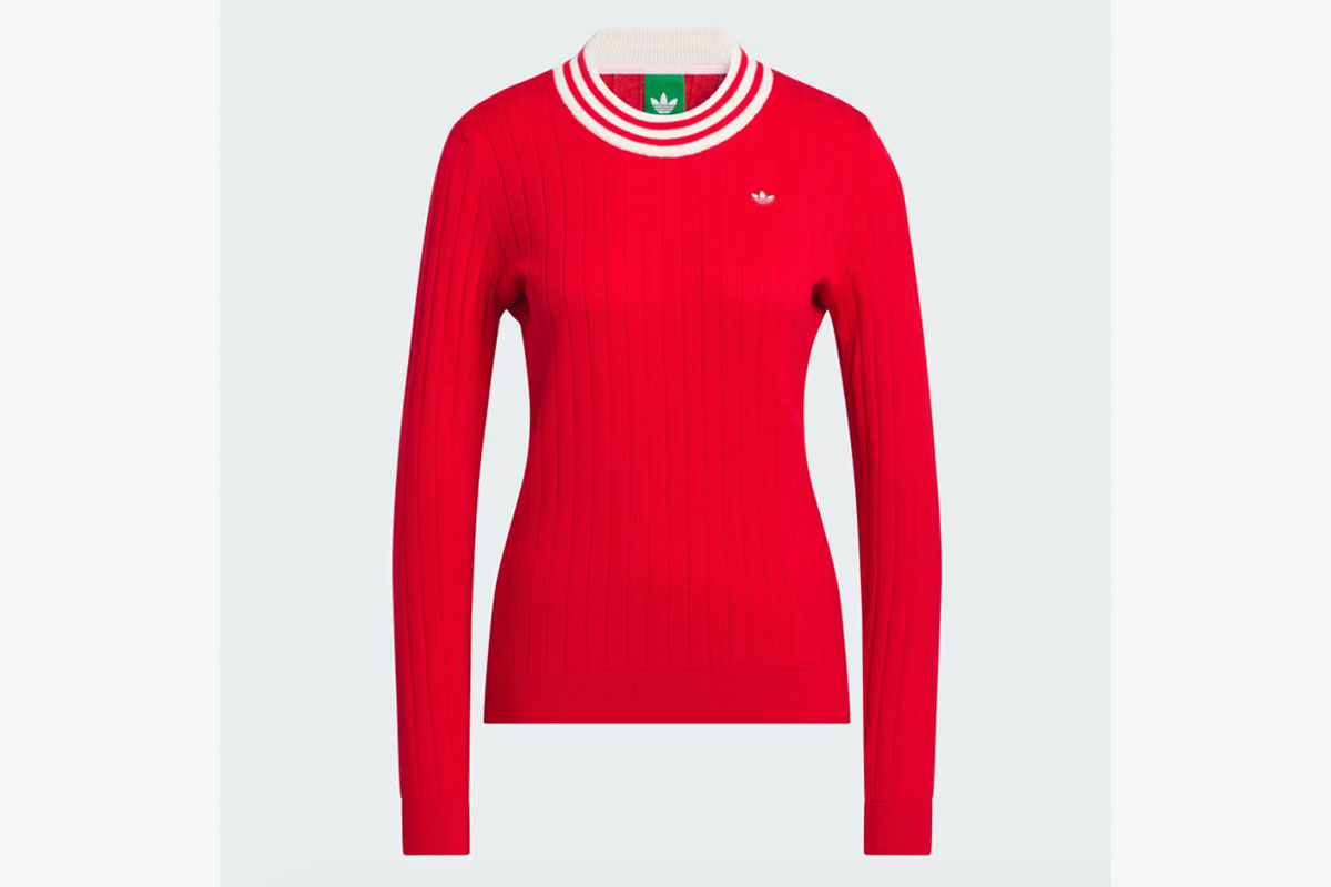11月2日(日)　クルーネックセーター　画像：アディダス公式サイトより