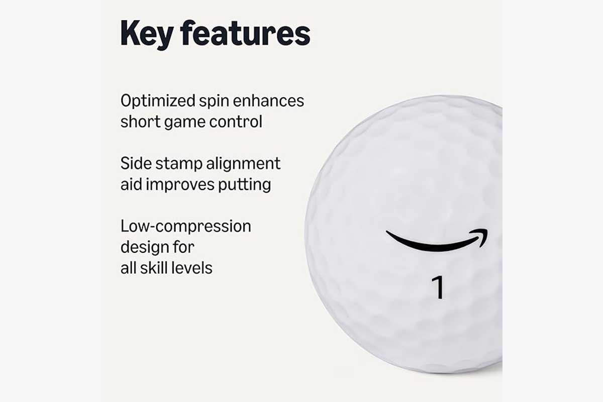 Amazonベーシック コアソフトゴルフボール（amazon.caより）