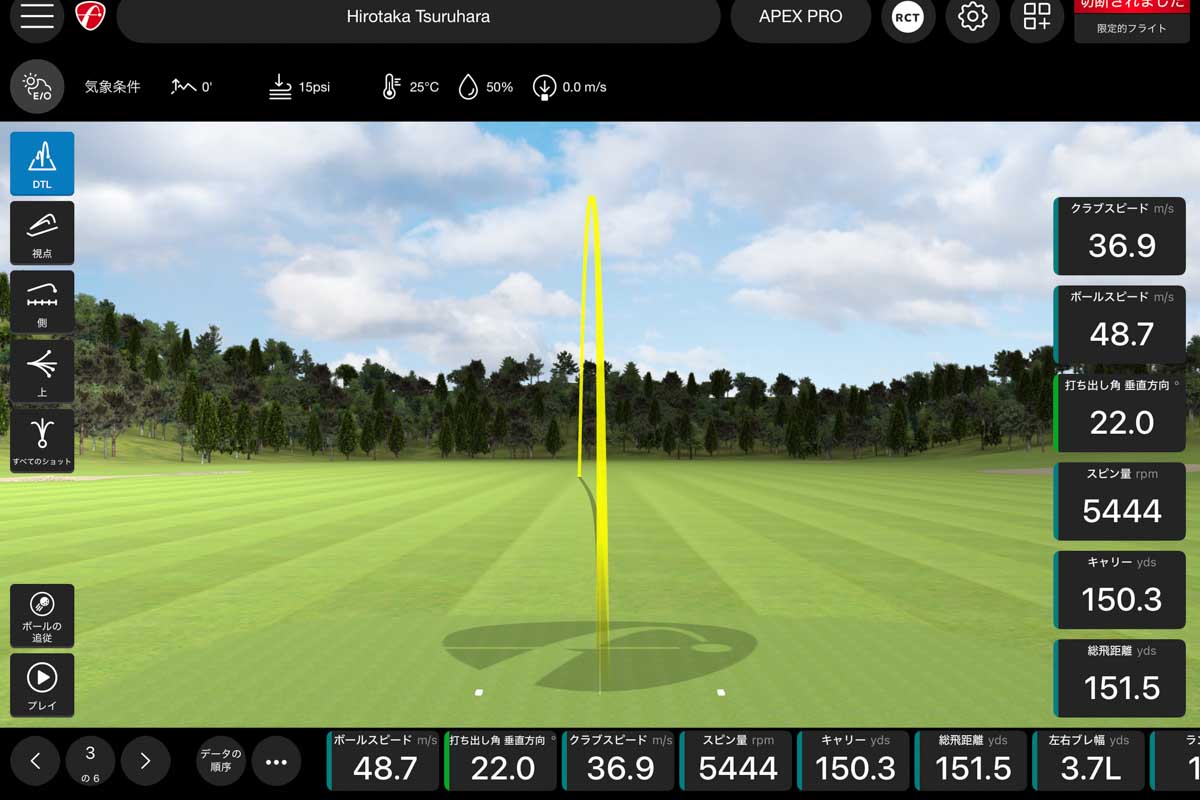 「APEX PRO」の試打データ