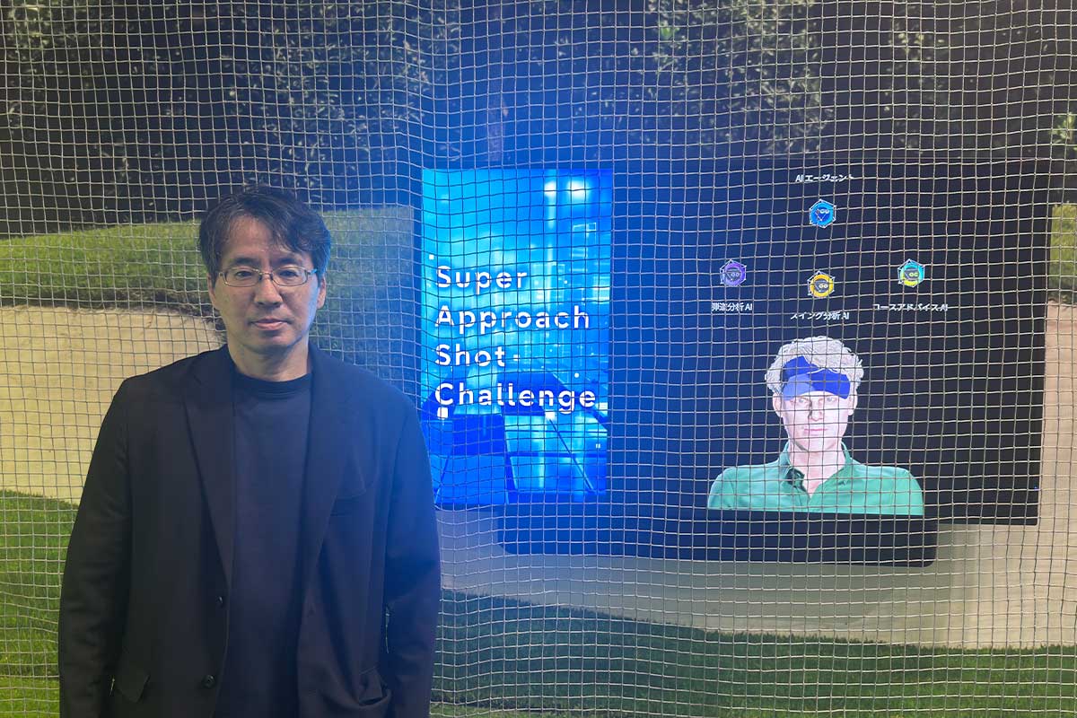 AIキャディーがアドバイスを提示してくれる