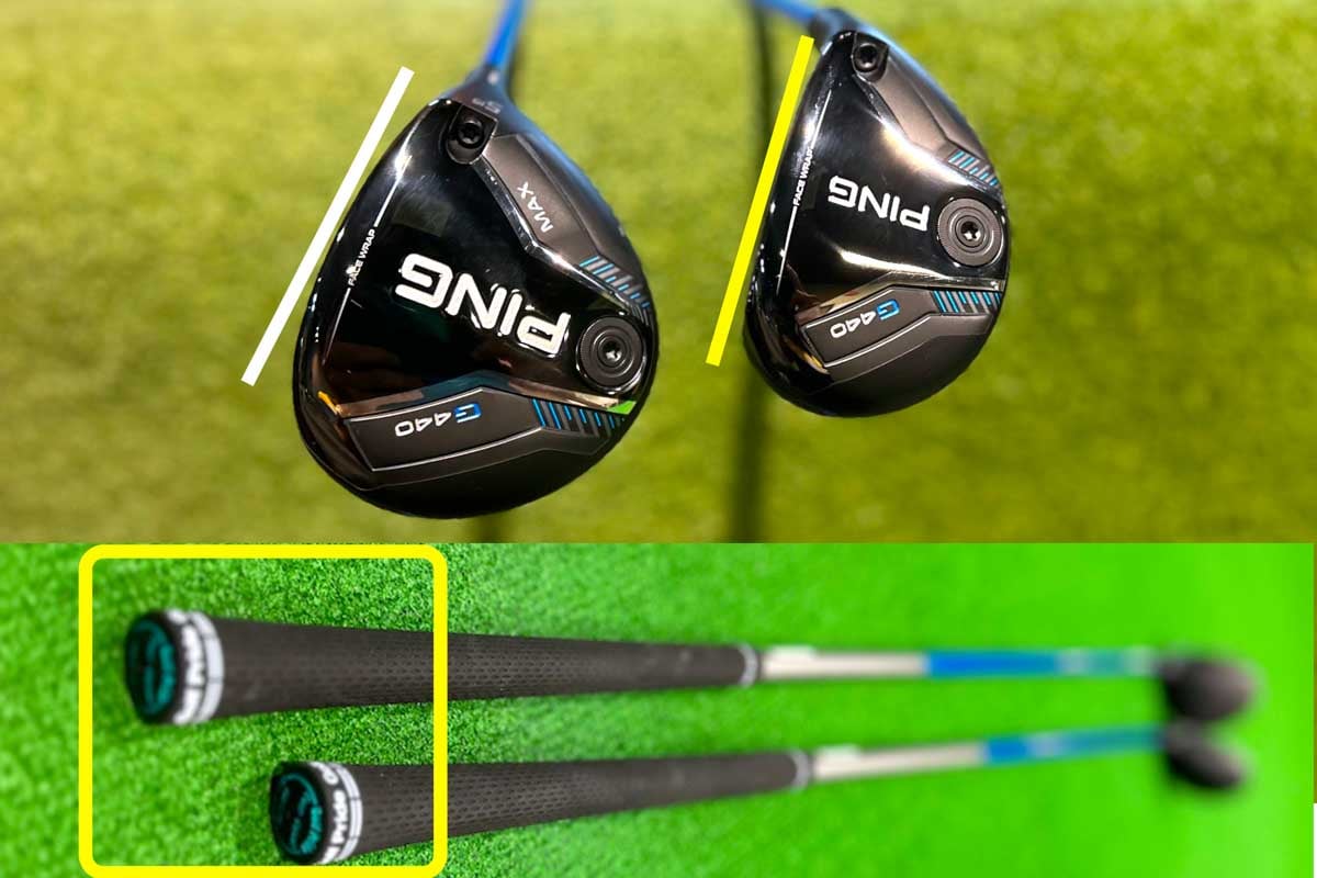 5番（ロフト角19度）＆7番（同21度）のフェアウェイウッドと「同じようなロフト角」であるハイブリッドの2番（同17度）＆3番（同20度）では、形状や長さはもちろんヘッド重心位置や設計が異なるため、弾道やゴルファーとの相性が異なる