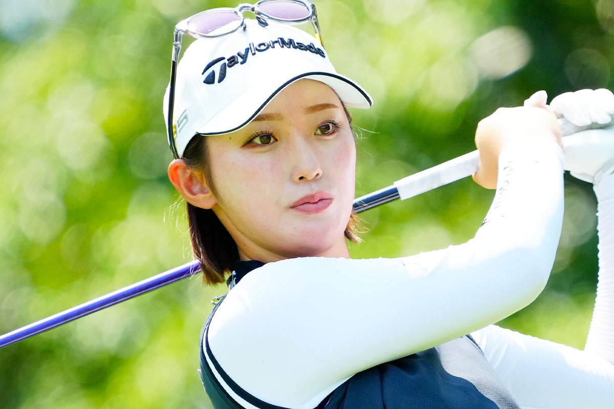 首位発進を決めた清本美波　※写真は「資生堂・JALレディス」　撮影：鈴木祥