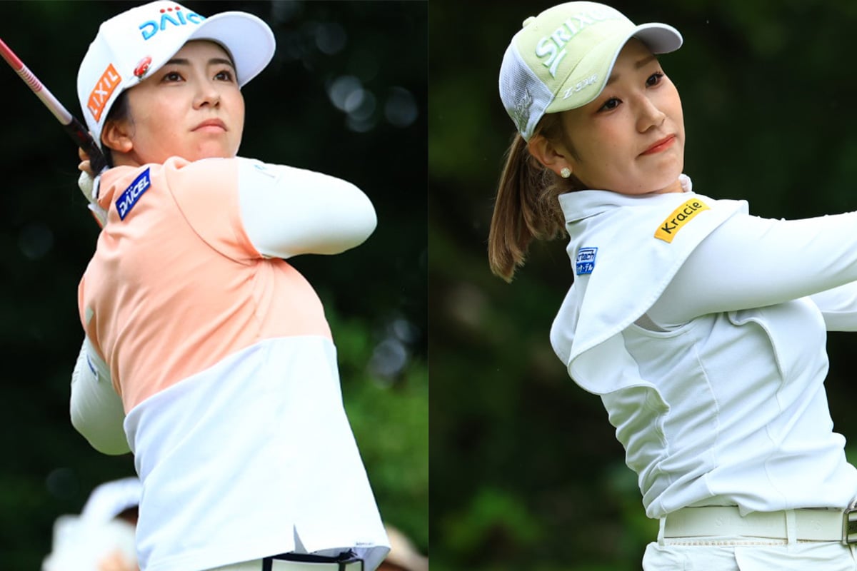 (左から)堀琴音、安田彩乃 ※写真は「日本女子オープン」 撮影:大澤進二