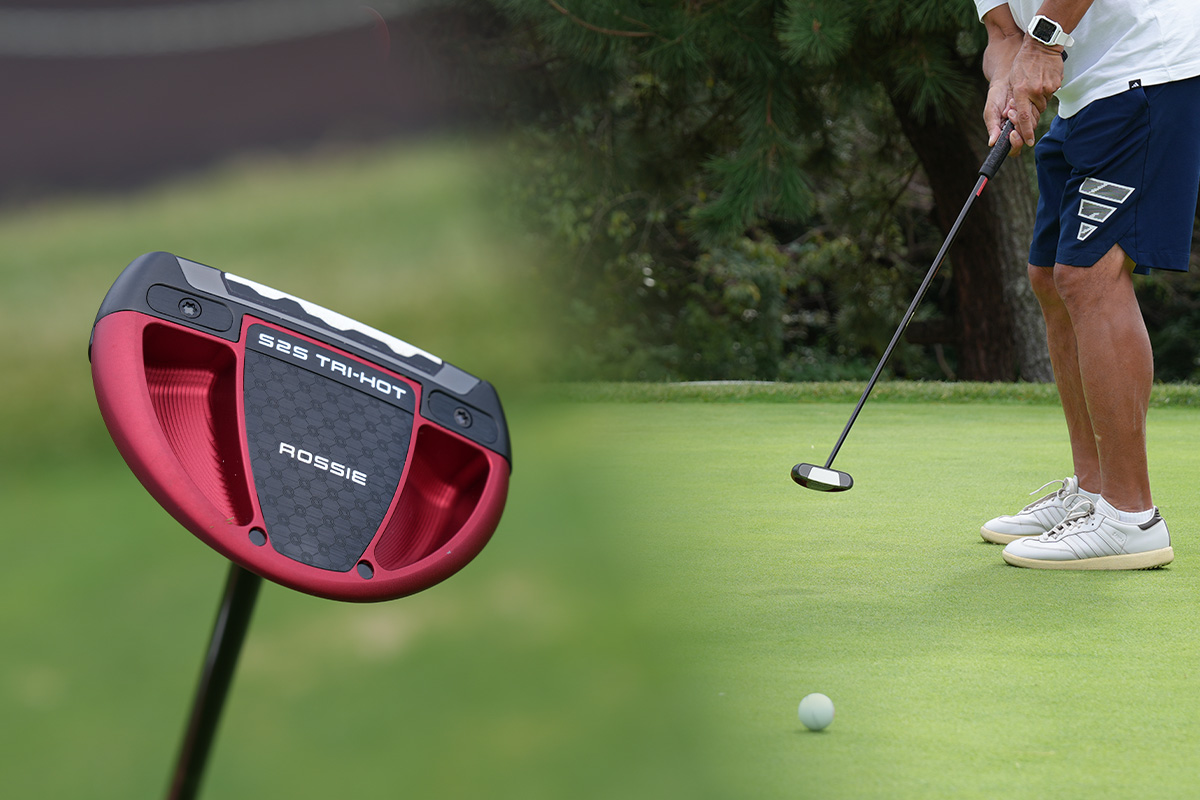 「Square 2 Square TRI-HOT ROSSIE」は操作性が高いモデル。トッププロも愛用する伝統的なマレット型だ