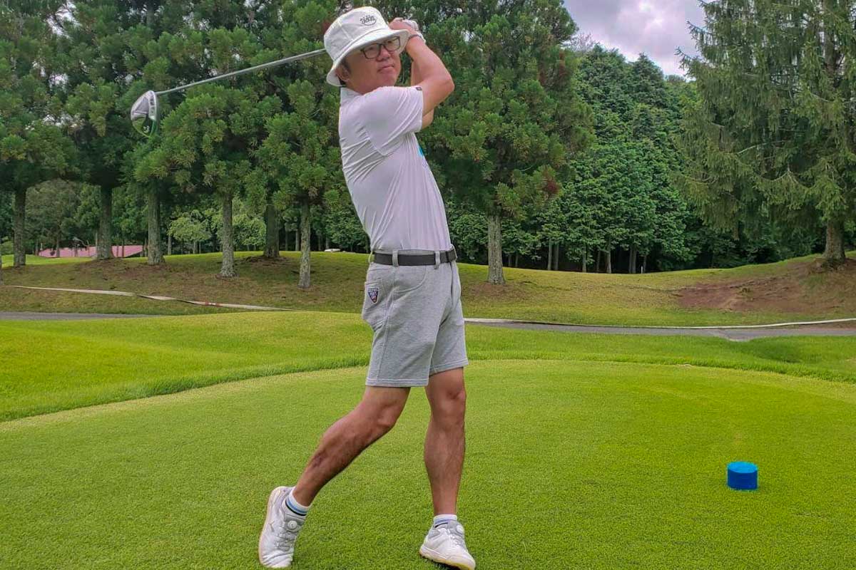 渕暢之選手　写真提供：日本デフゴルフ協会