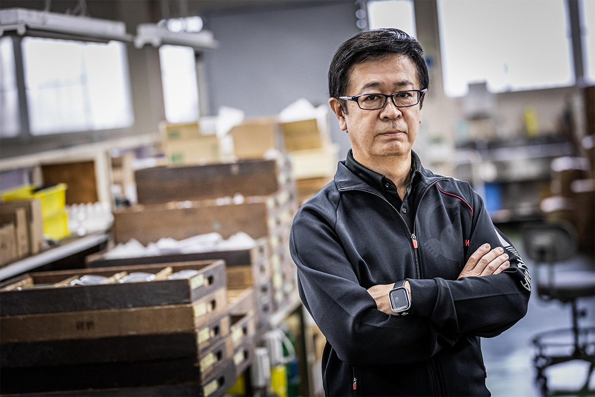 本間ゴルフのクラブ開発責任者、佐藤巧氏[写真：角田慎太郎]