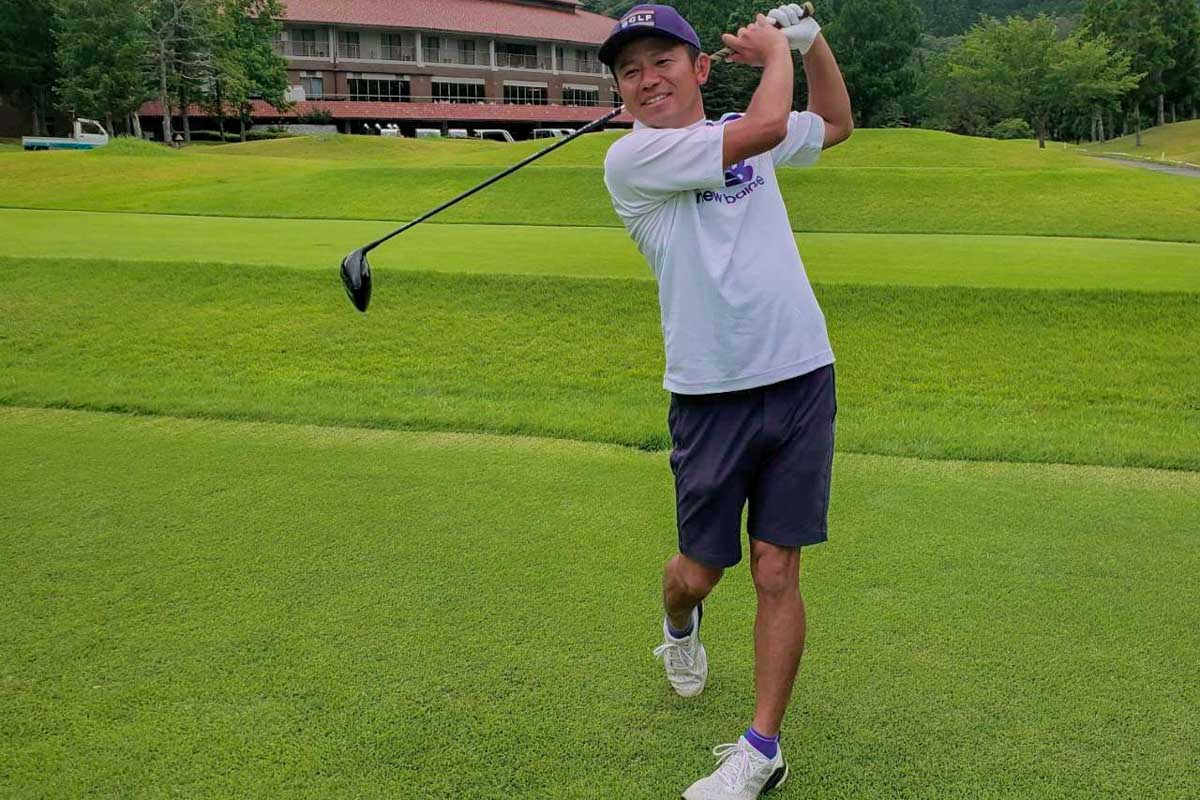 前島博之選手　写真提供：日本デフゴルフ協会