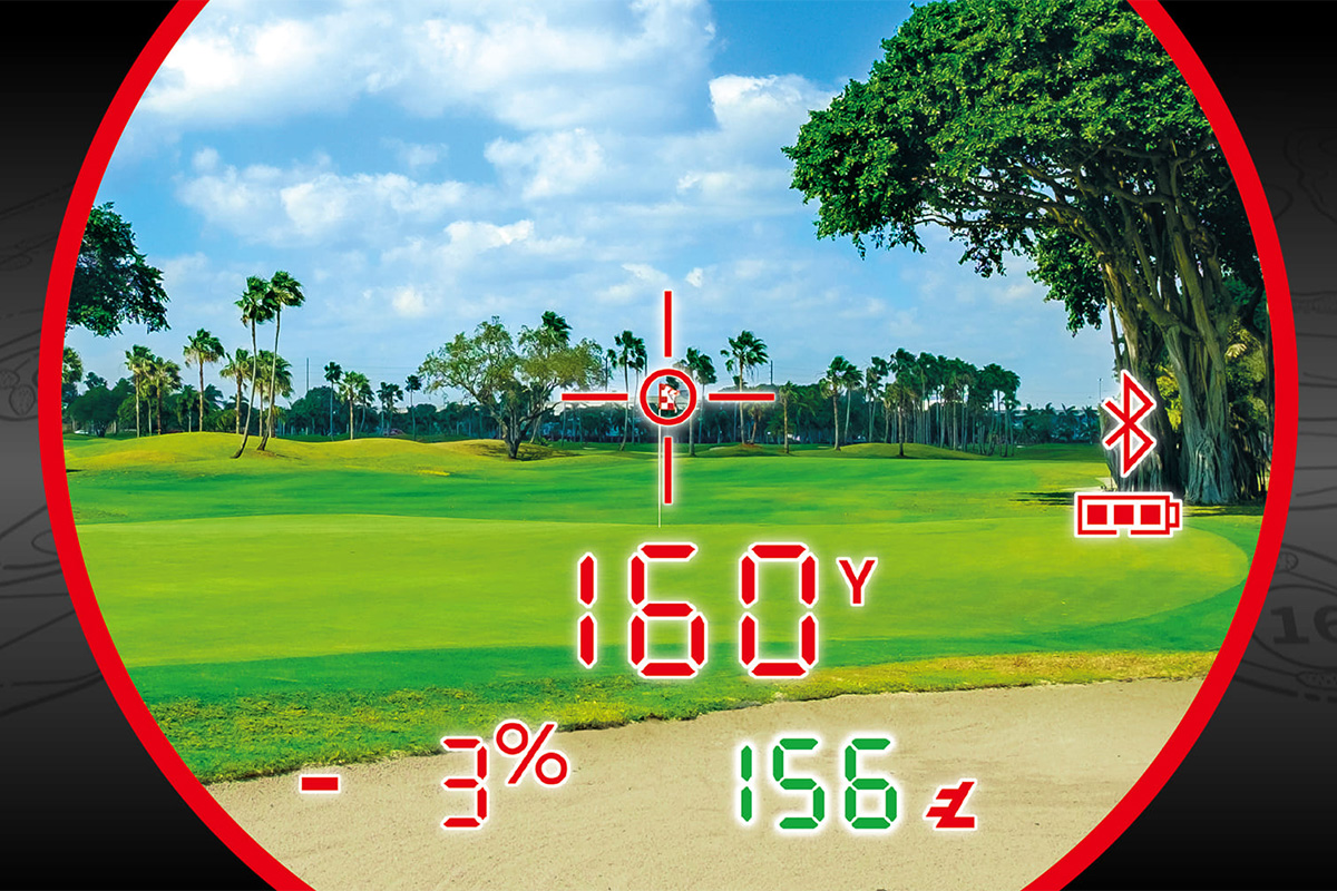 ブッシュネルのゴルフモデル初となる「赤/緑ハイコントラストOLED」を搭載