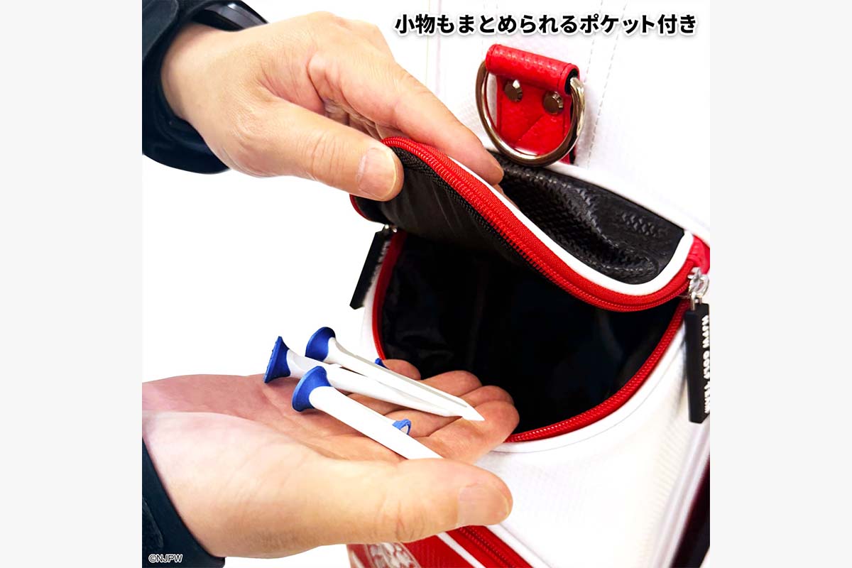 小物やボールを入れるポケットや、抜群の収納力の両サイドポケットも装備　写真：株式会社マインド