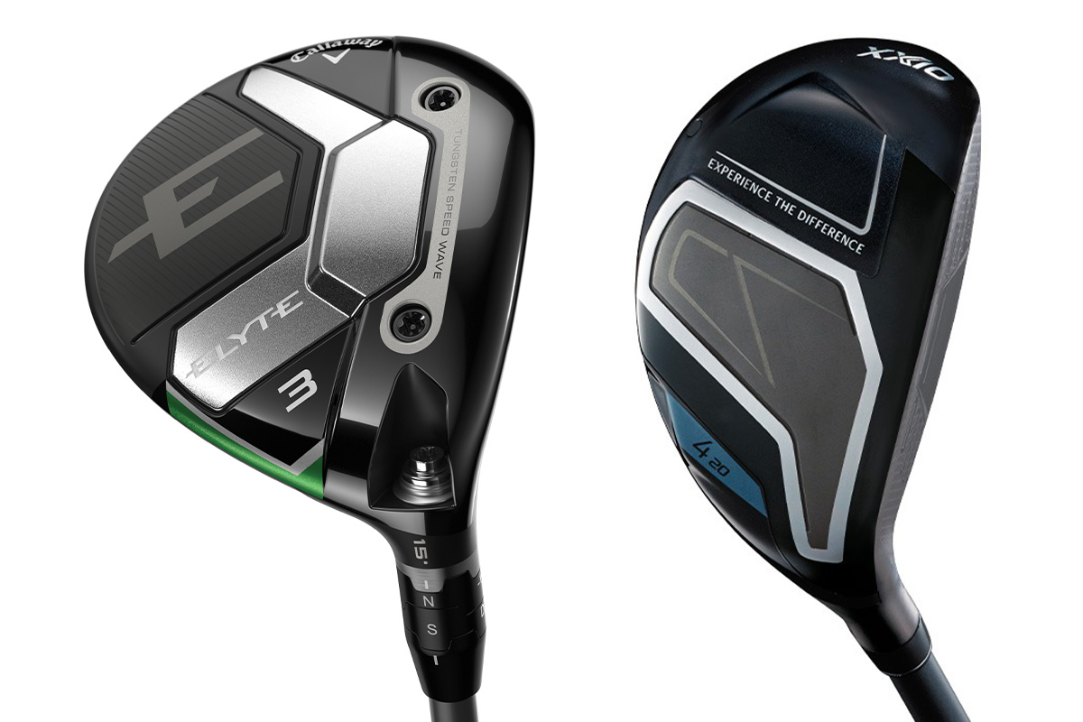 FW＆UT部門に選んだのはキャロウェイ「エリート」（左）とダンロップ「ゼクシオ14」（右）