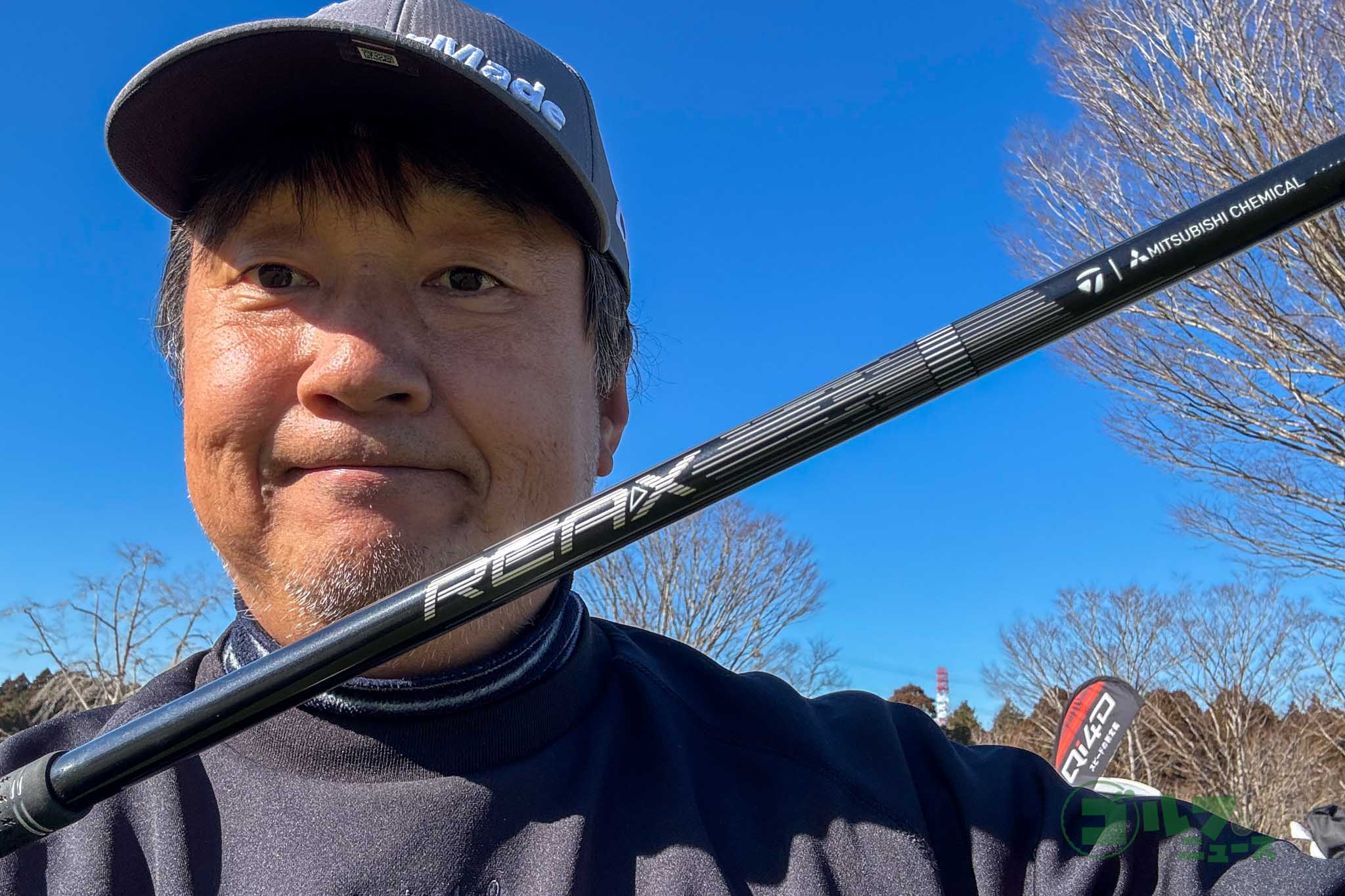 ヘッドの開閉が少ないタイプに合うという先端硬めの「LR」シャフトがぴったり