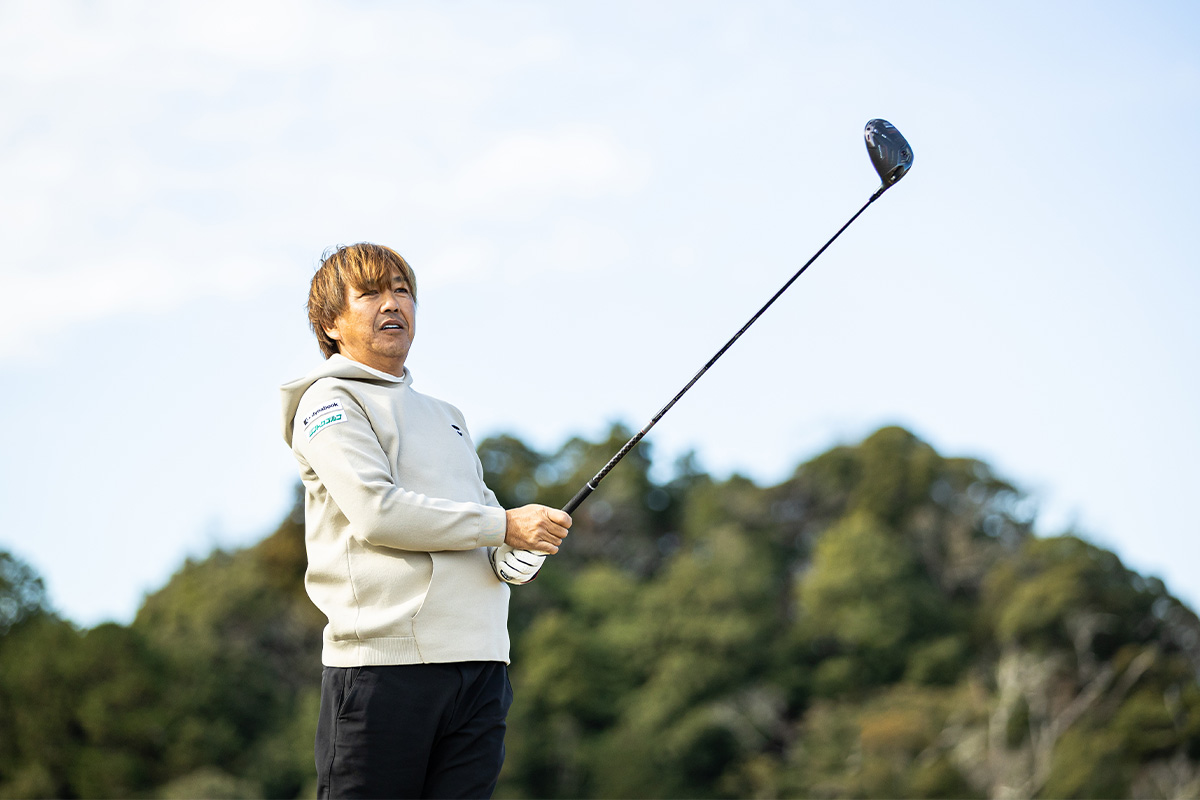 鹿又さんが高評価する「QUANTUM MAX」はヘッド体積が460ccで前作の「ELYTE」ドライバーから形状を引き継いでいる[写真：落合隆仁]