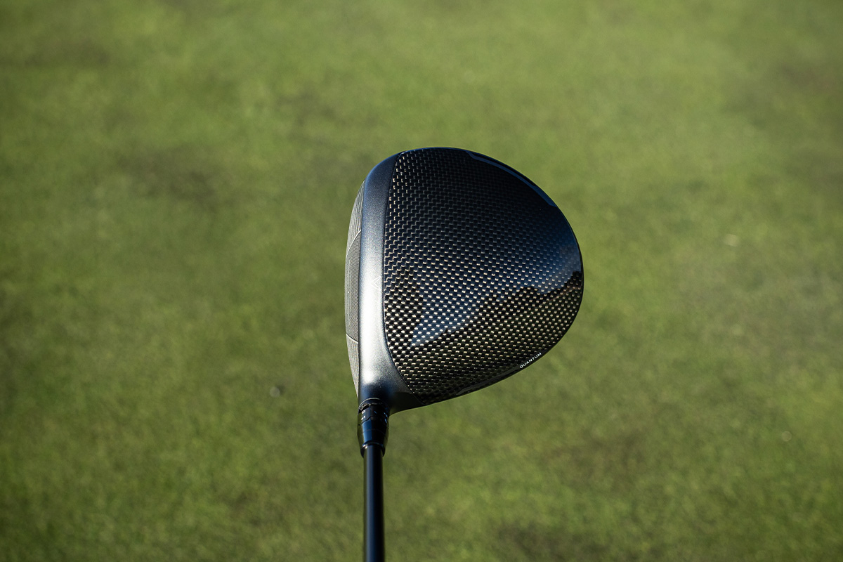 「QUANTUM MAX Dドライバー」は、シリーズ中でもつかまりが良く高弾道を打ちやすいモデル。前作「ELYTE X」の流れを継承している[写真：落合隆仁]