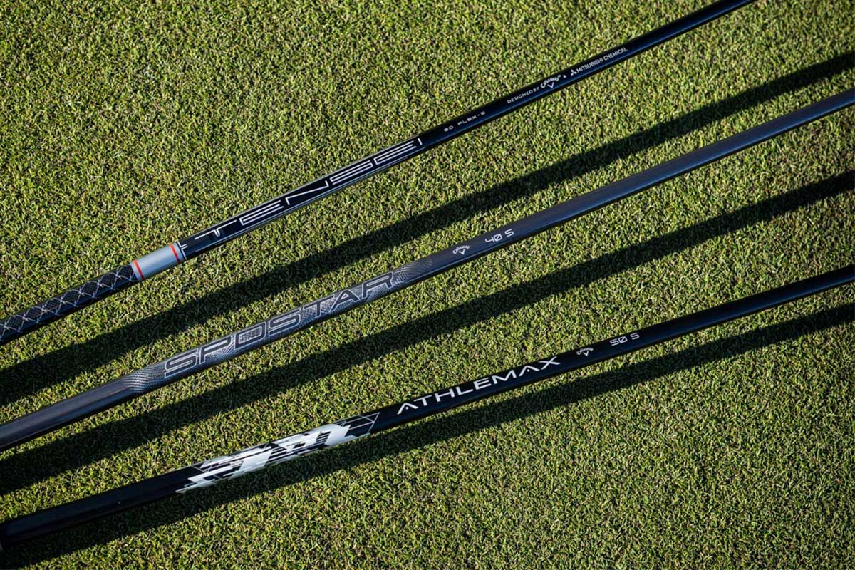 3機種のオリジナルシャフトも展開。多くのプレーヤーにフィットするクラブを提供している[写真：落合隆仁]