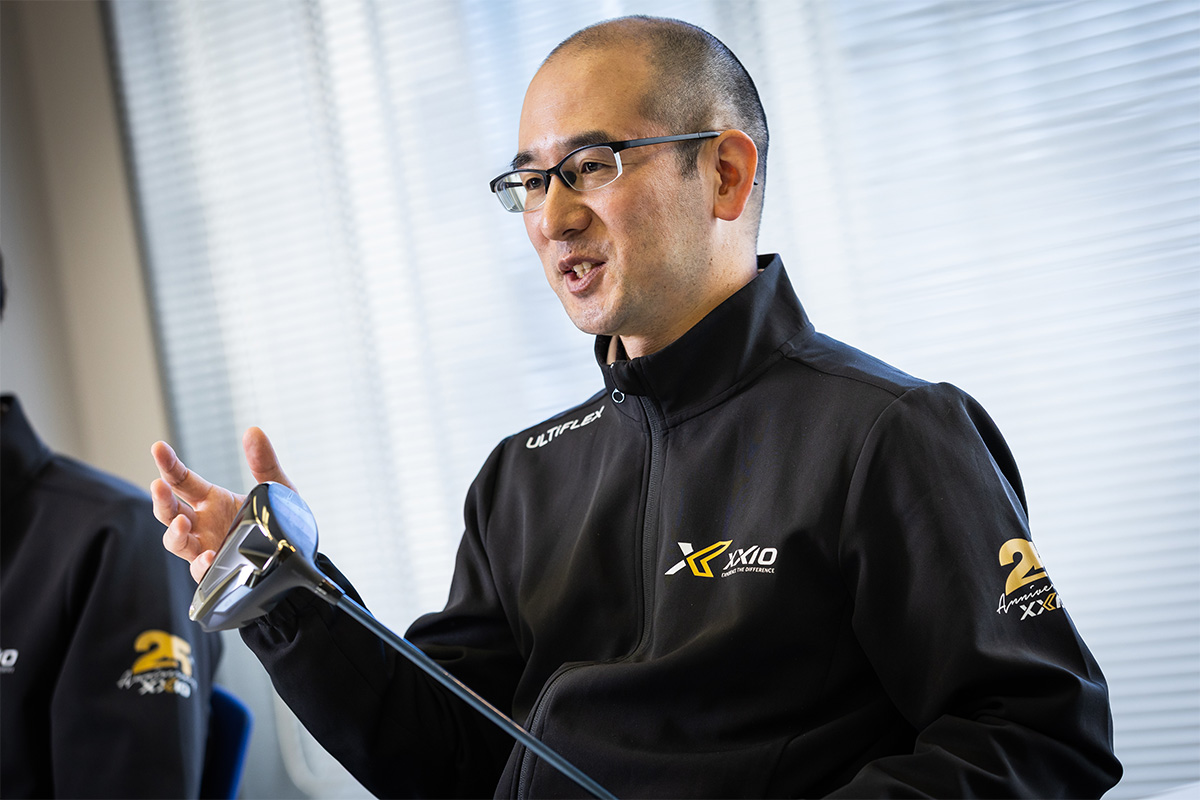マーケティング戦略統括部・課長の佐藤弘樹氏。2018年よりゼクシオのゴルフクラブの商品企画を担当している[写真：角田慎太郎]