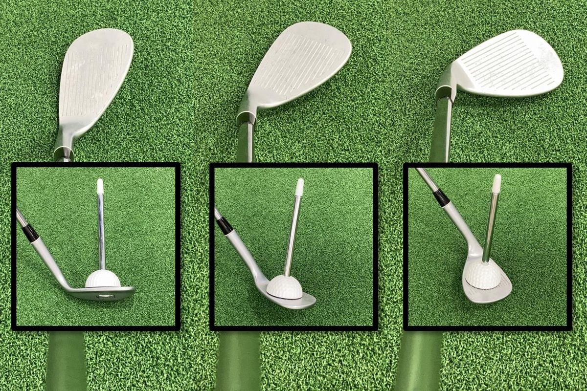 フェースの開き方とヘッド軌道