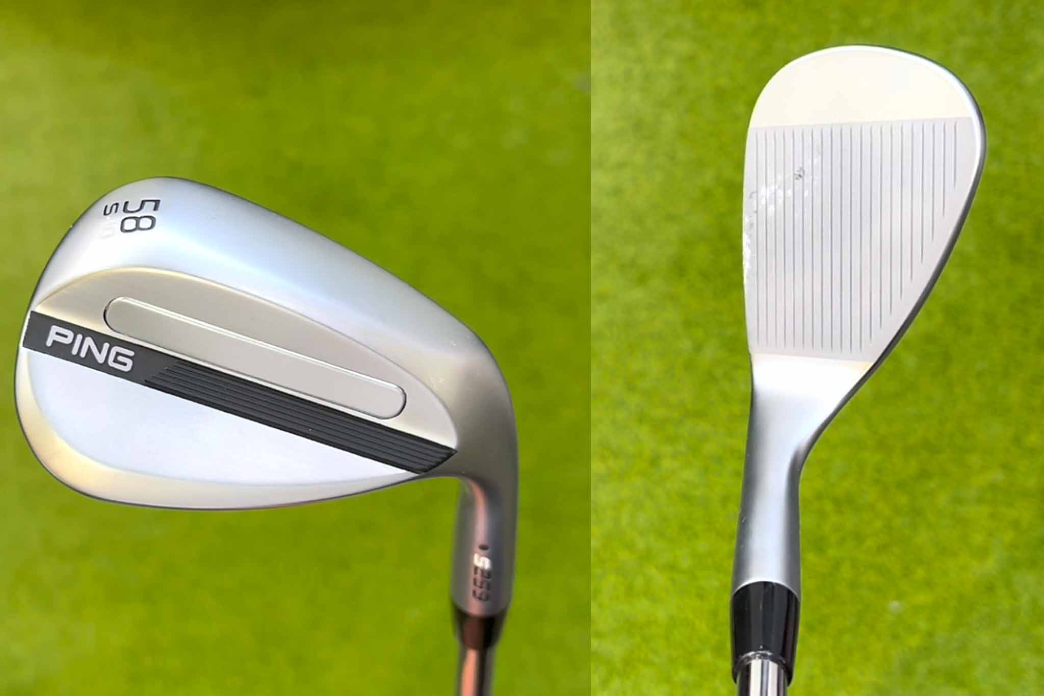 ネック部のテーパーを強くしたことでフェースを視認しやすく、一番下のスコアラインを長くして構えやすくなった