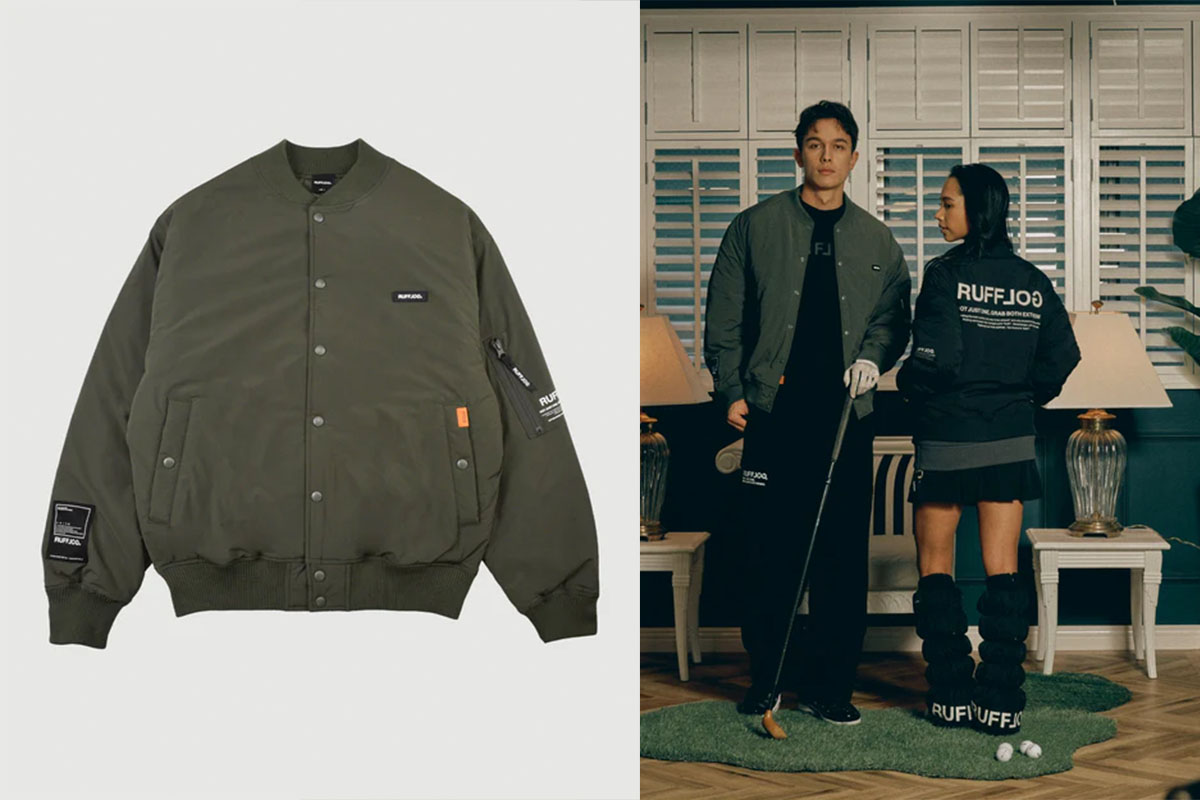 「RUFFLOG」ゴルフでは珍しいスタジャンを、スイング動作を考えた設計で。“見た目とプレー”を両立する中綿アウター　写真：公式サイトより