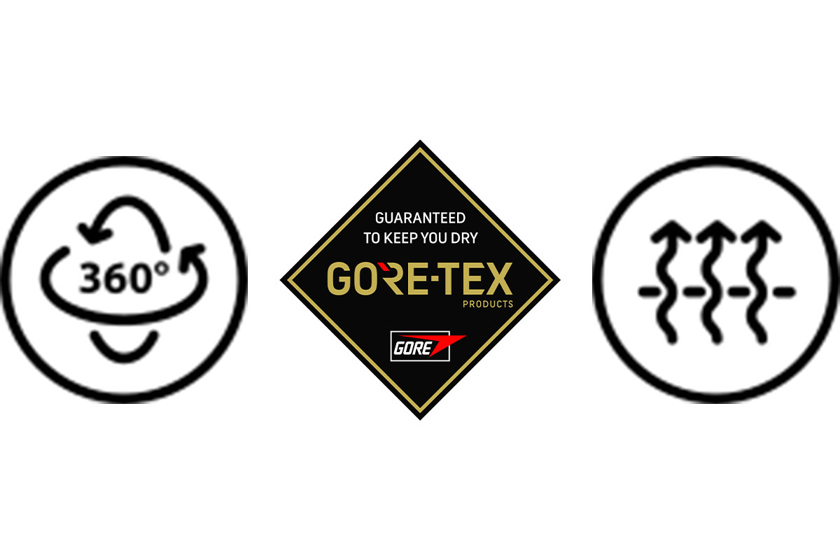 「GORE-TEX Surround」テクノロジーを搭載し、360度の防水透湿性能を実現。ミッドソールの通気孔が湿気を逃がし、ラウンド中も足元をドライに保つ