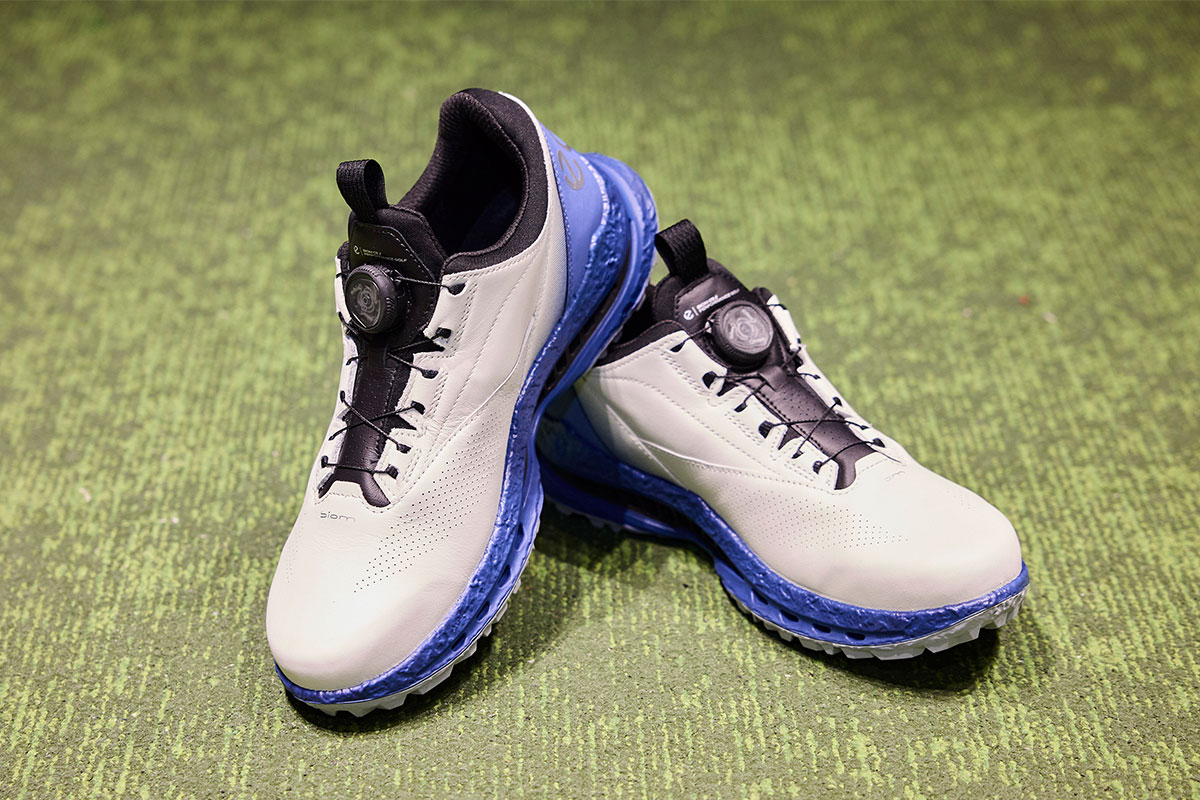 2026年2月13日に発売された「ECCO BIOM C5」。解剖学に基づく設計が自然な足運びを支え、安定性と快適性を高次元で両立している[写真：西村恵]