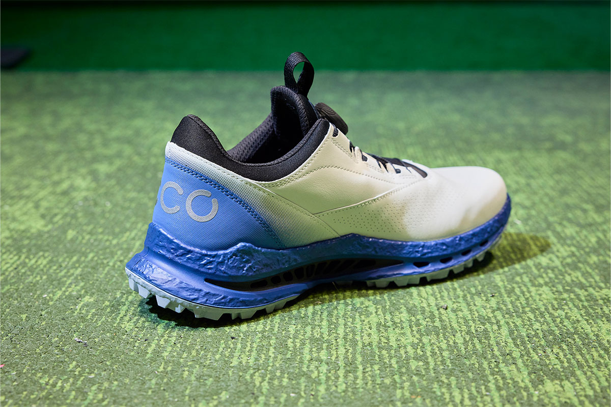 エコー独自のフルイドフォルム（TM）製法により快適な履き心地を生む「ECCO BIOM C5」[写真：西村恵]
