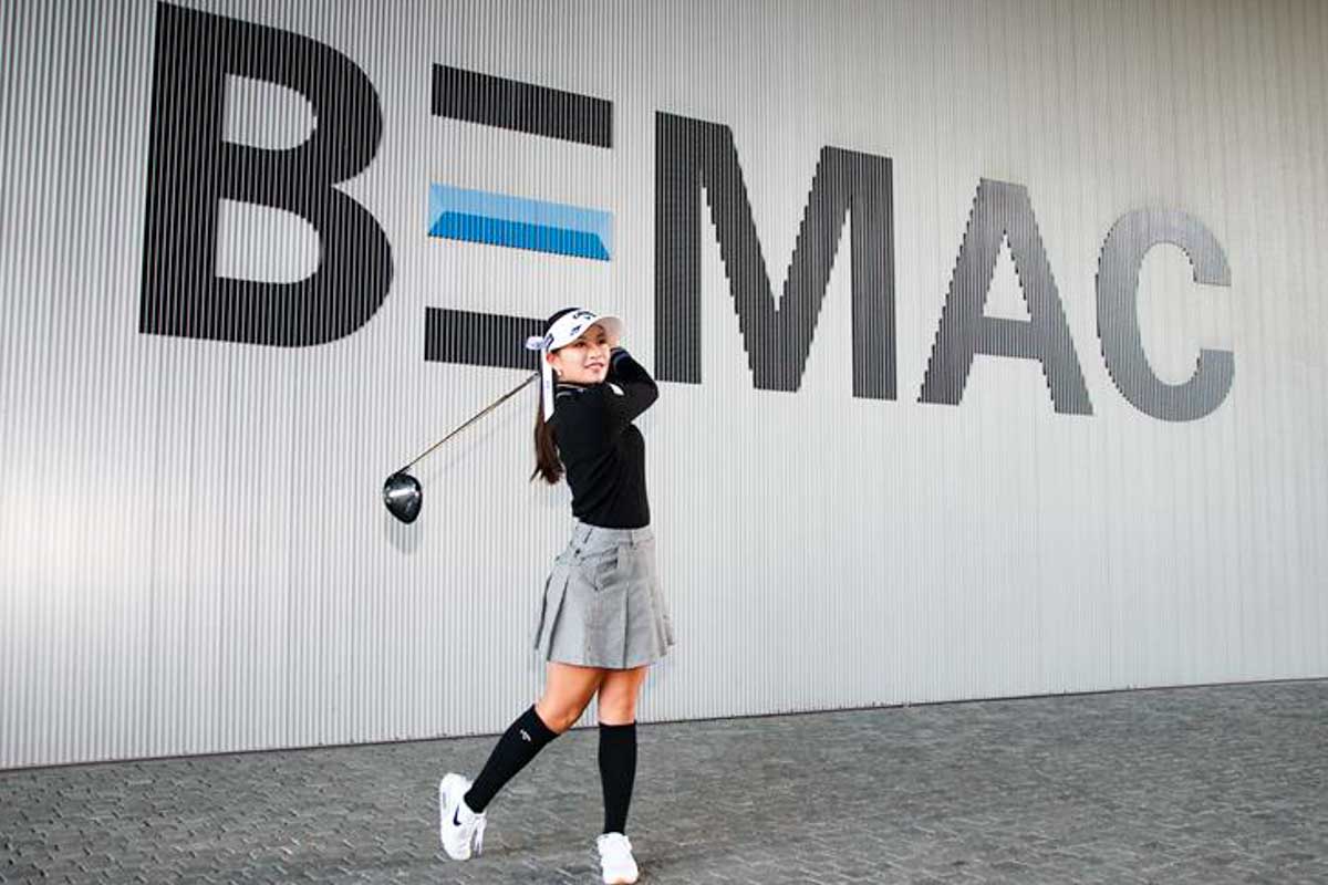 河本結が地元・愛媛の船舶電機メーカーBEMACとスポンサー契約を締結　写真：同社提供