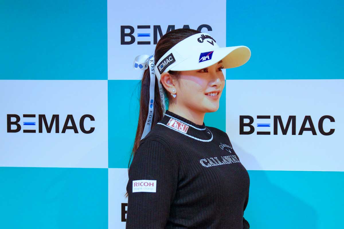 河本結が地元・愛媛の船舶電機メーカーBEMACとスポンサー契約を締結　写真：同社提供
