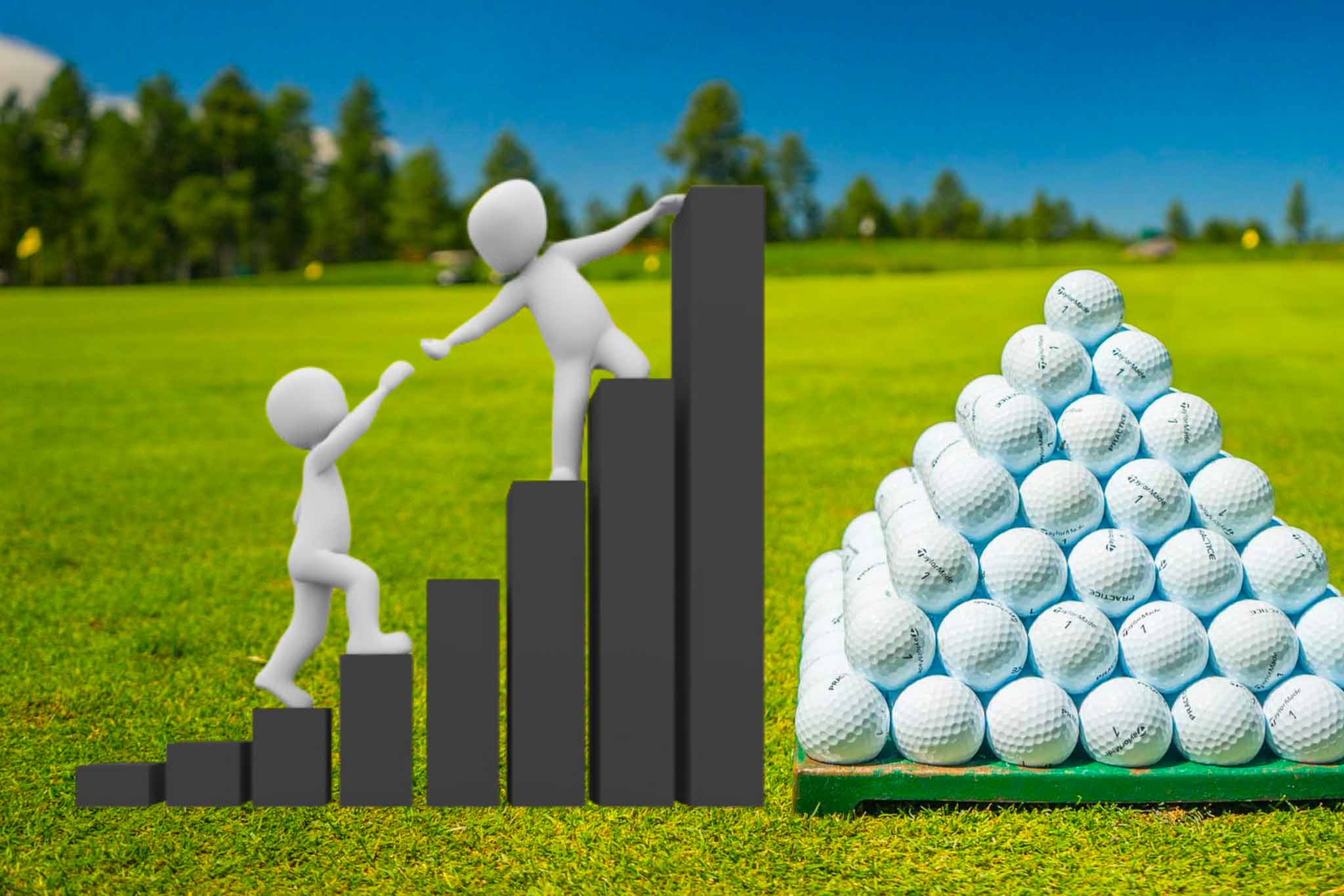 練習やレッスンの目的は、スイングやショットの傾向を把握して「前向き」に終えることにある