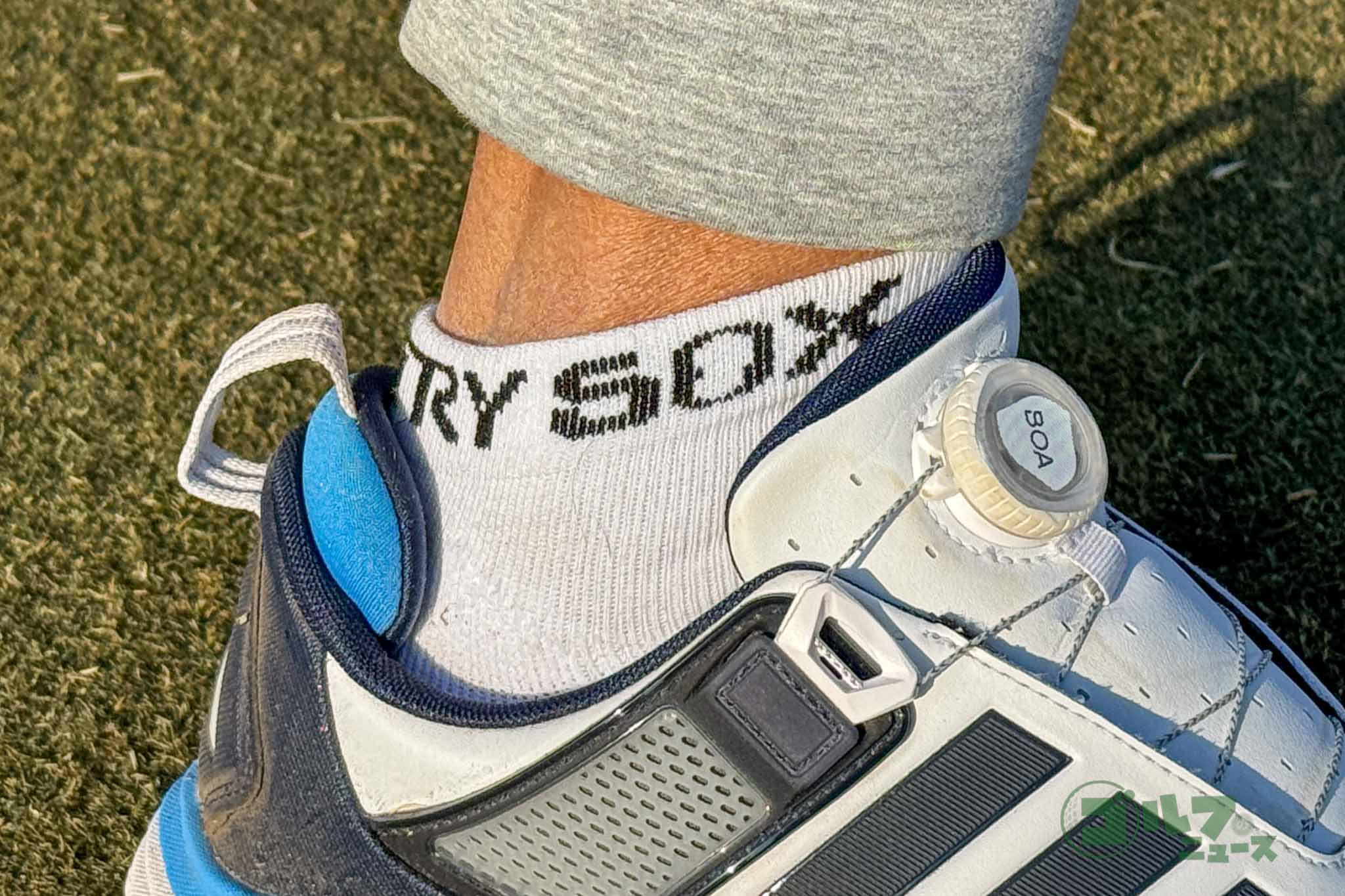 TRY SOXを履いたラウンドでは、いつもより足のダルさが少なかった
