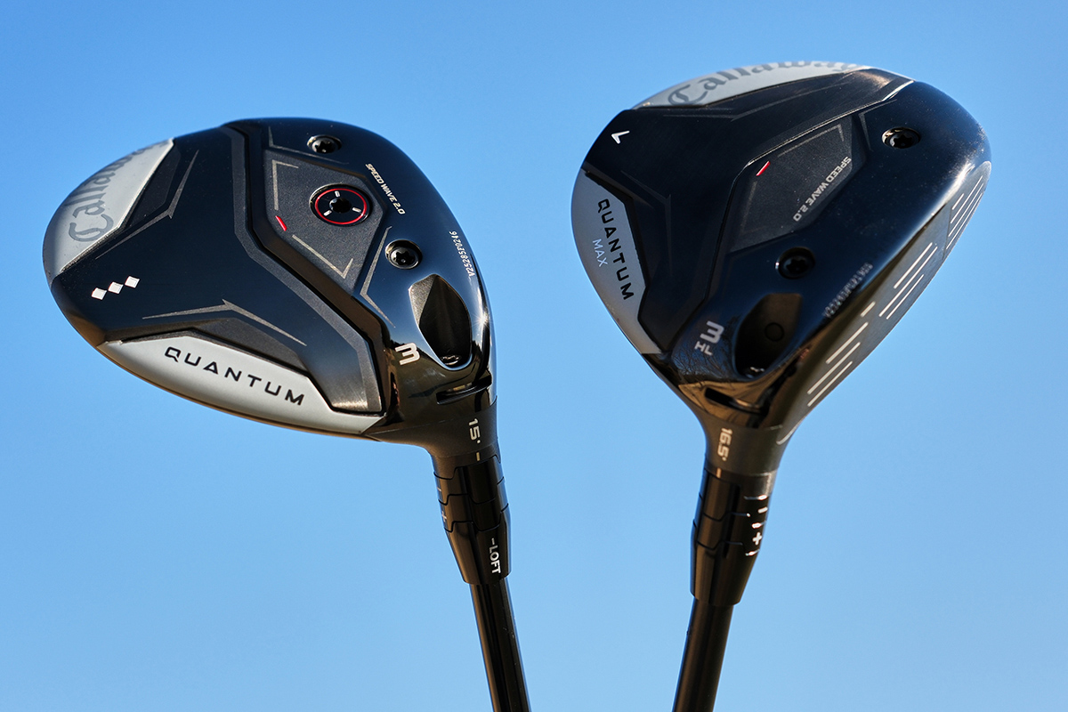 キャロウェイ「QUANTUM ◆◆◆」（写真左）と「QUANTUM ◆◆◆ MAX ドライバー」（写真右）