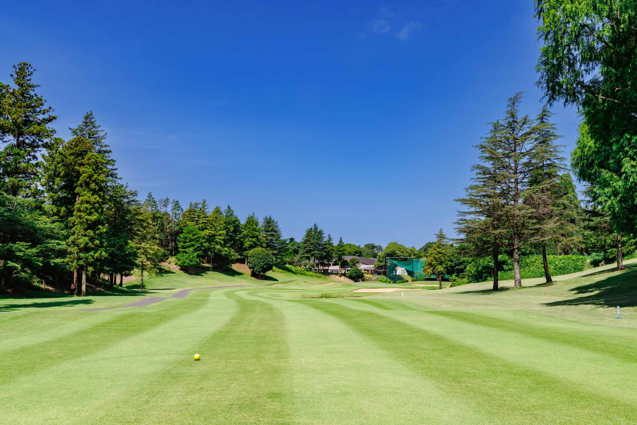フェアウェイはゆったりとしており、気持ちよく打っていける　写真提供:四街道ゴルフ倶楽部