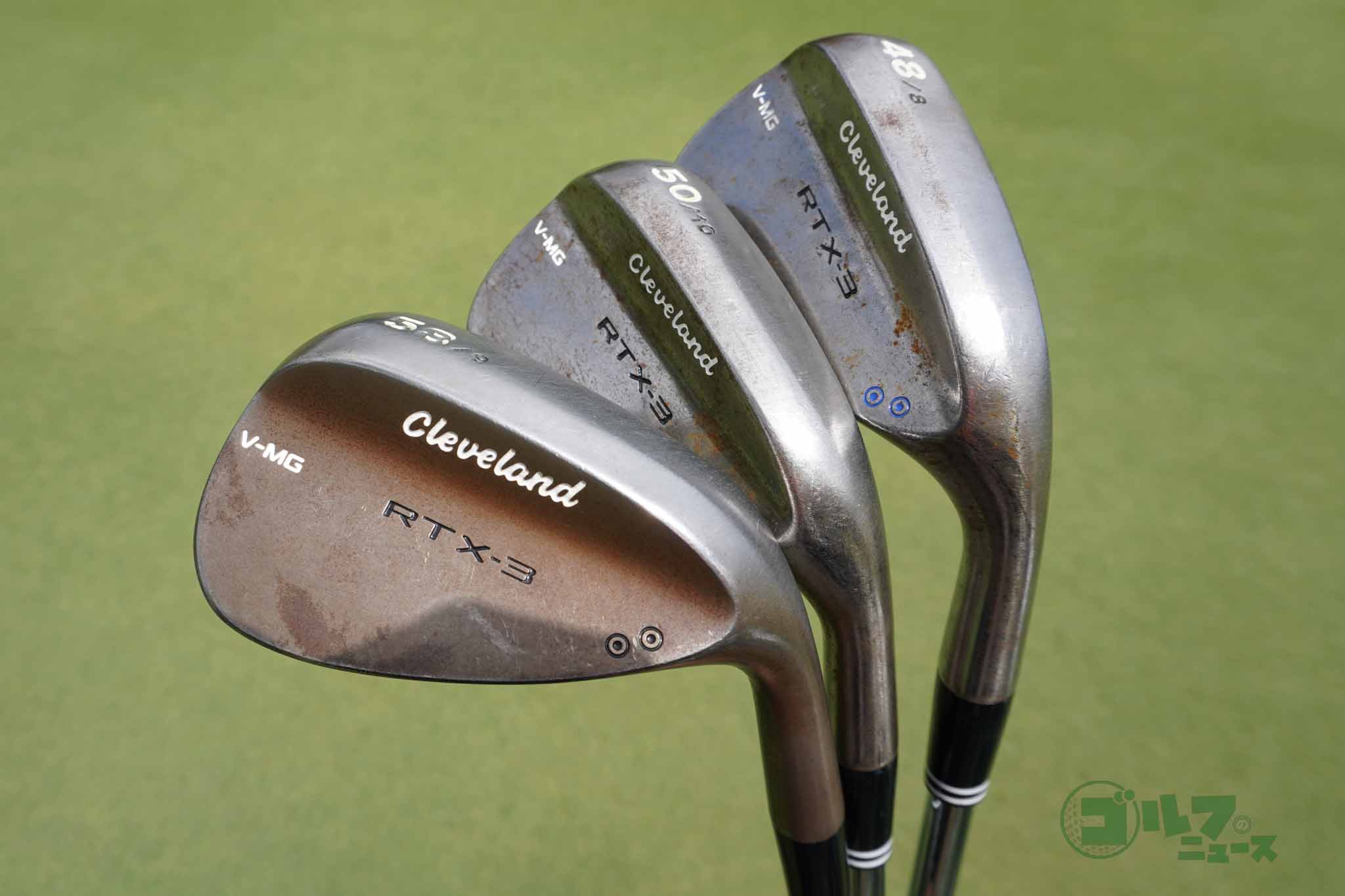 ウェッジ:クリーブランド RTX-3ウェッジ（48、50、58度）
