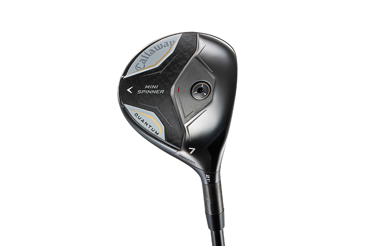高スピン性能と高い操作性を両立した「QUANTUM MINI SPINNER」フェアウェイウッド。ティーショットからフェアウェイまで幅広く活躍する戦略的クラブ