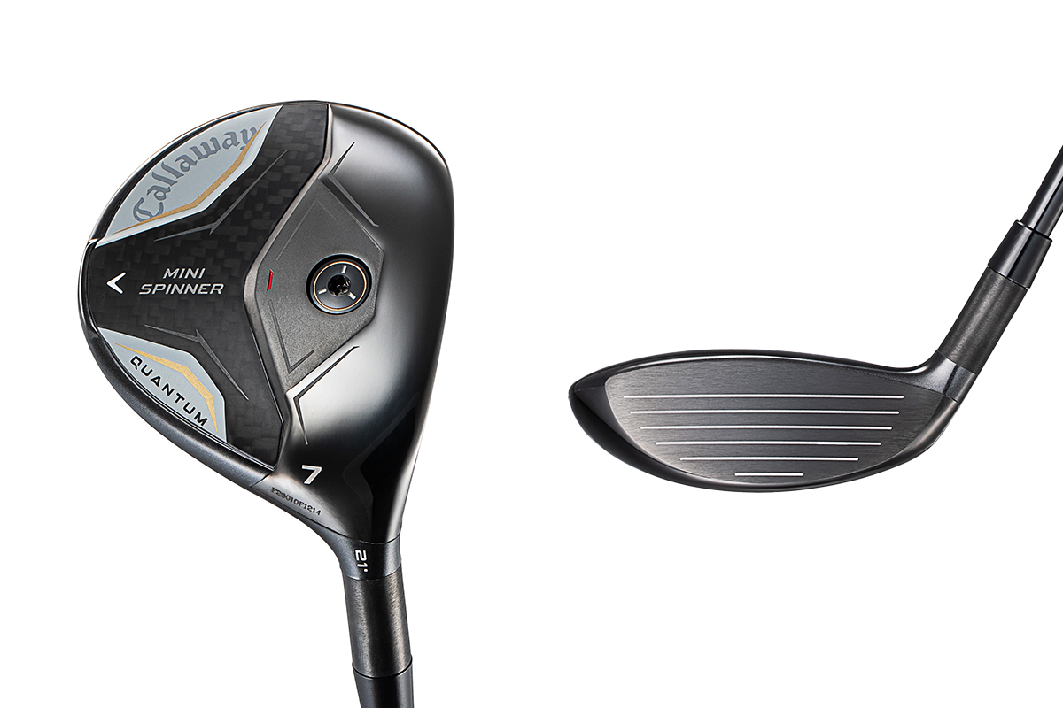 西村優菜のスイングデータを設計に反映させた「QUANTUM MINI SPINNER」フェアウェイウッドは、「次世代AIフェース」により従来モデル以上のスピン性能を実現している