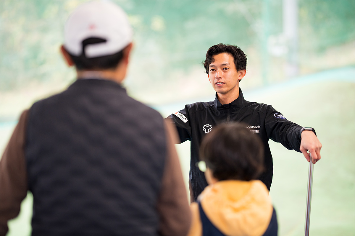 「ゴルフに興味はあるが未経験」という人でも、気軽に足を運べる活動を目指すという井村さん　写真：土居凌祐