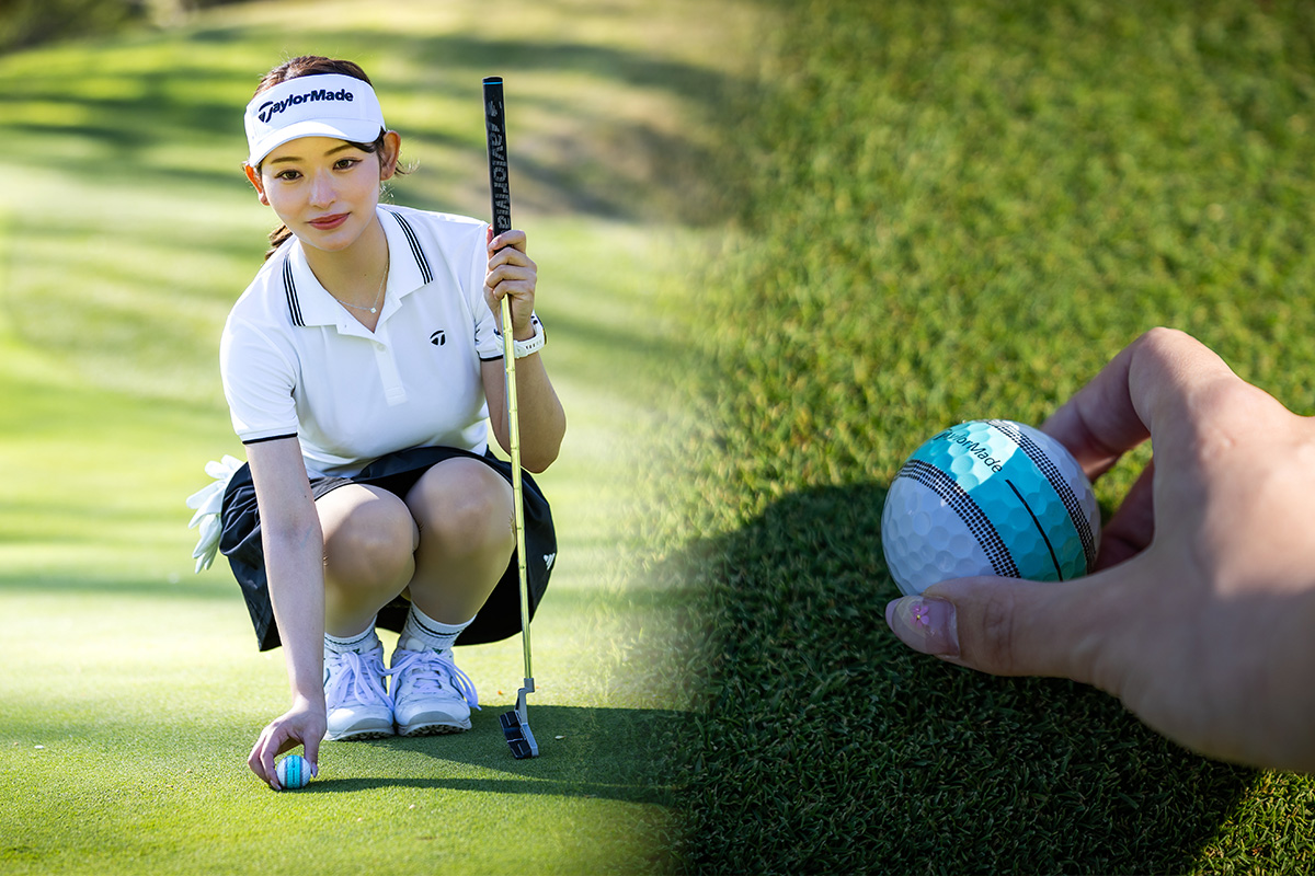 「360°クリアパスアライメント」によって目標方向へのセットが楽になり、パッティングに迷いがなくなったと中野さんは話す[写真：角田慎太郎]