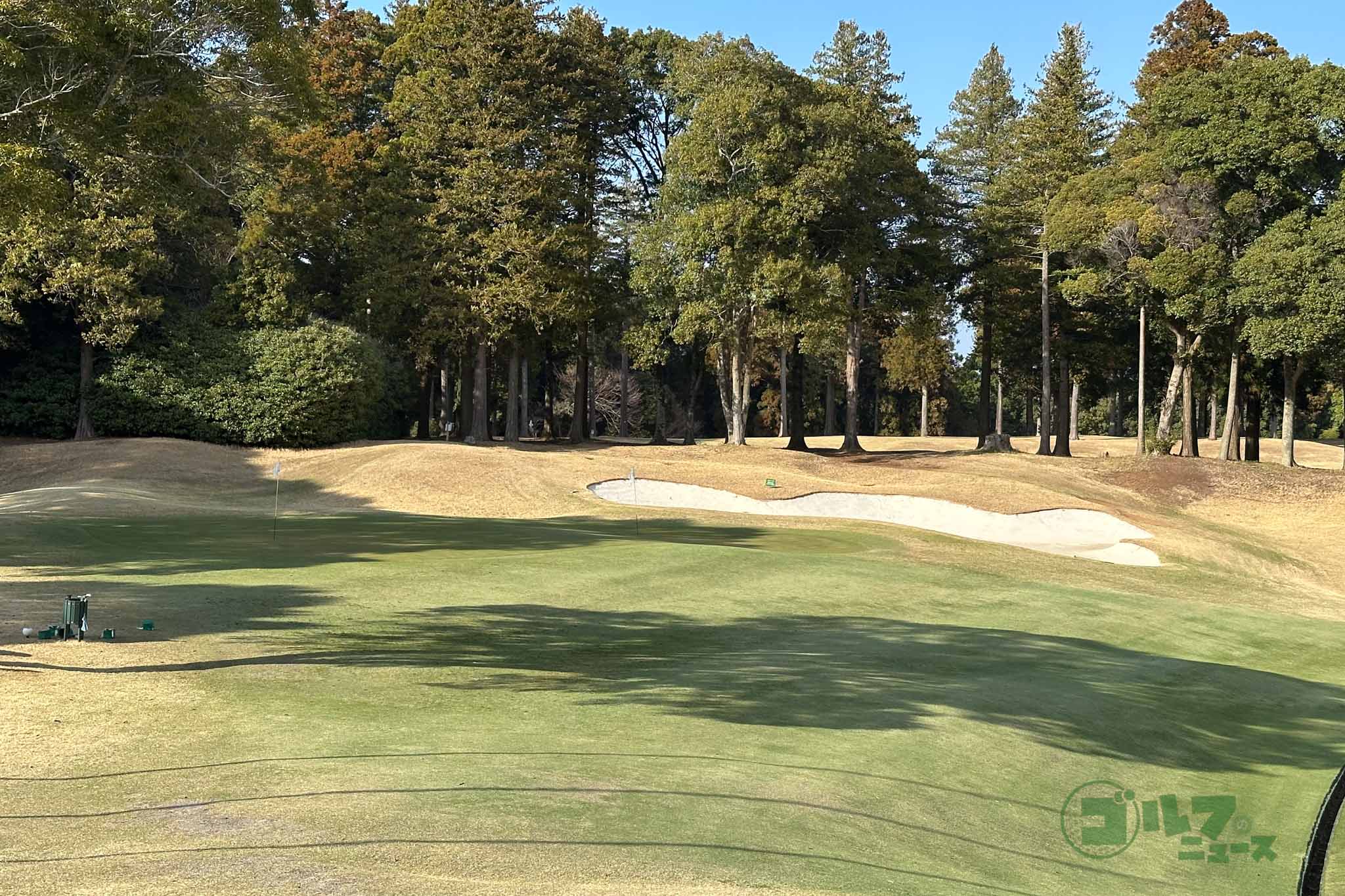 キレイに整備された広大なアプローチ練習場もグレンオークスCCの魅力