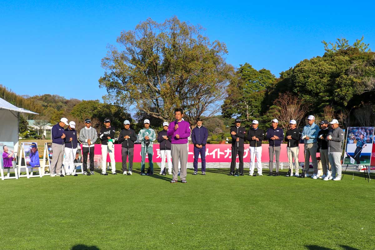 ジャンボと最も親交が深かった現役選手としてスピーチした池田勇太。その言葉からは、ジャンボへの尊敬の念があふれた　写真：清流舎