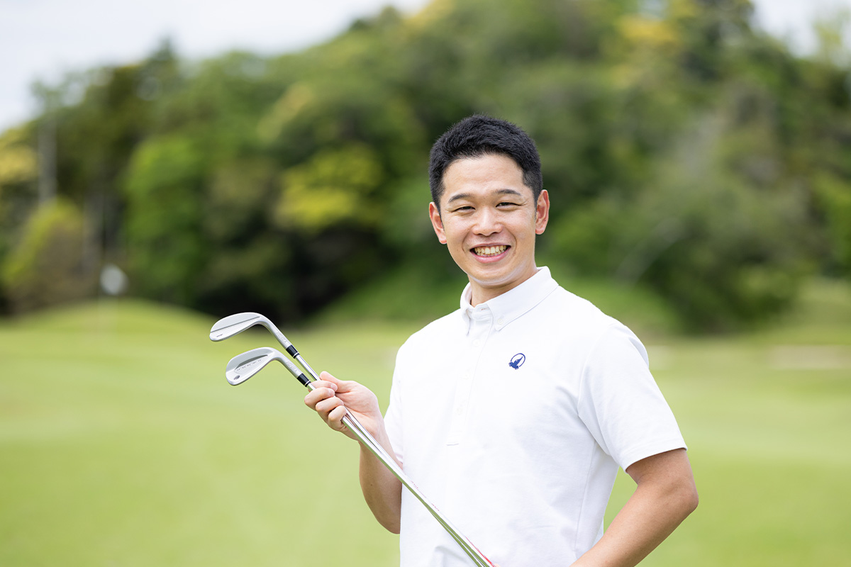 渡邉大輝さん。本間ゴルフProduct戦略チームマネジャー。「T//WORLD」シリーズや「HONMA WEDGE」の企画開発を担当した中心人物[写真：落合隆仁]