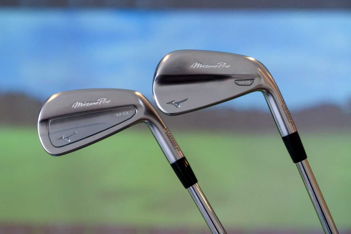 番手別設計を採用している「Mizuno Pro M-13」と「Mizuno Pro M-15」