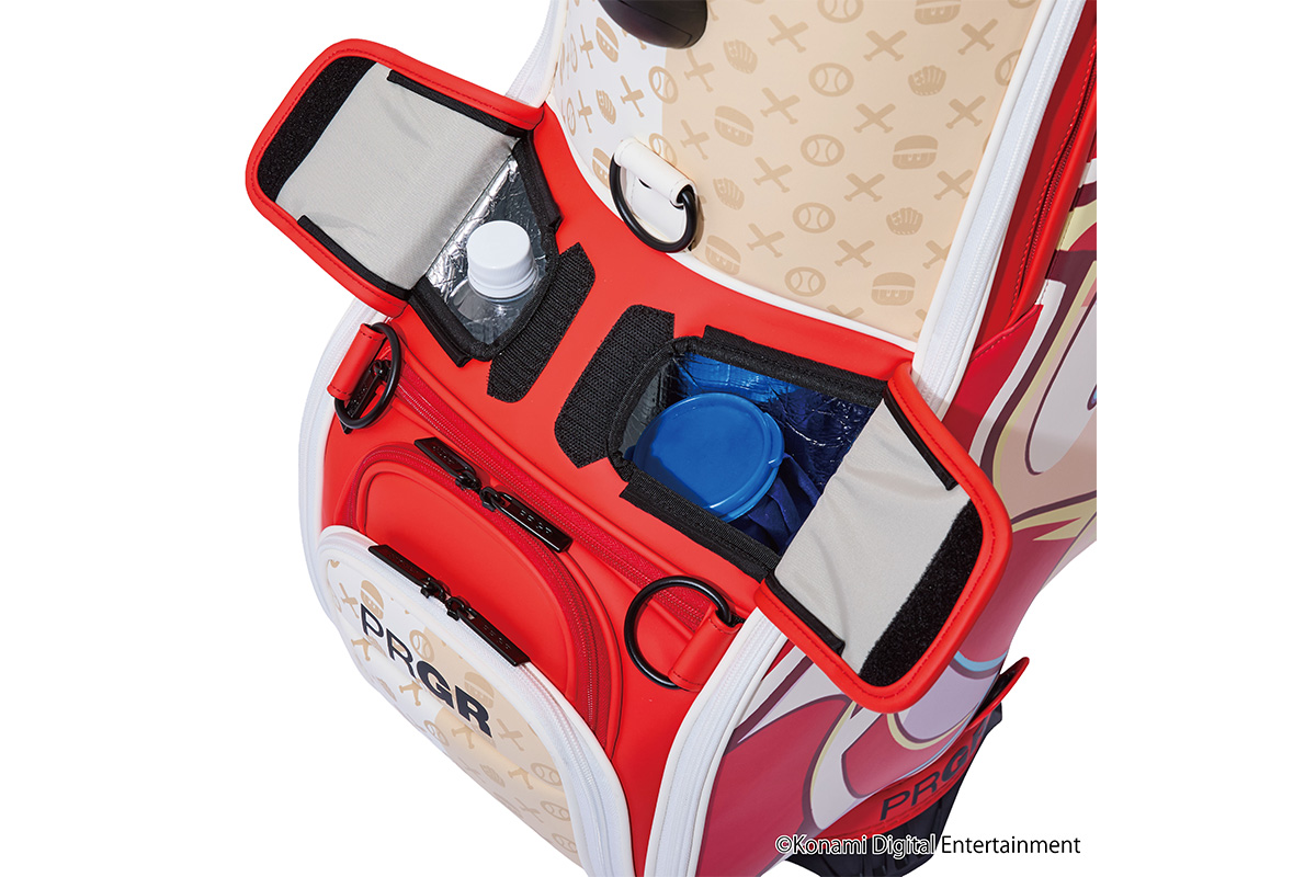 「パワプロ×PRGR コラボキャディバッグ」（6万8200円、税込み）　　（c）Konami Digital Entertainment