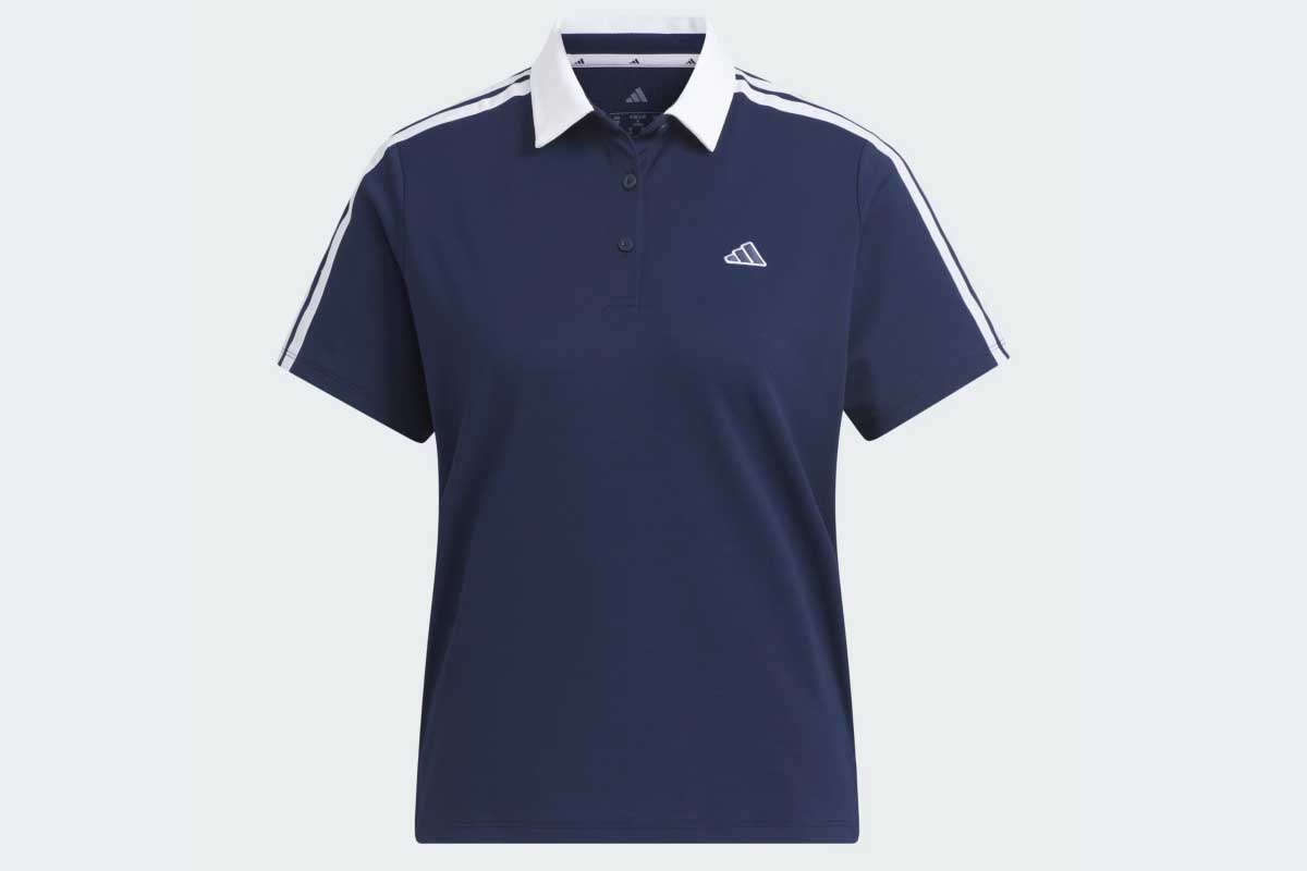 ＜4日目＞スリーストライプス クライマクール ピケ 半袖 ポロシャツ／カレッジエイトネイビー　9900円（税込み）　※アディダス公式サイトより