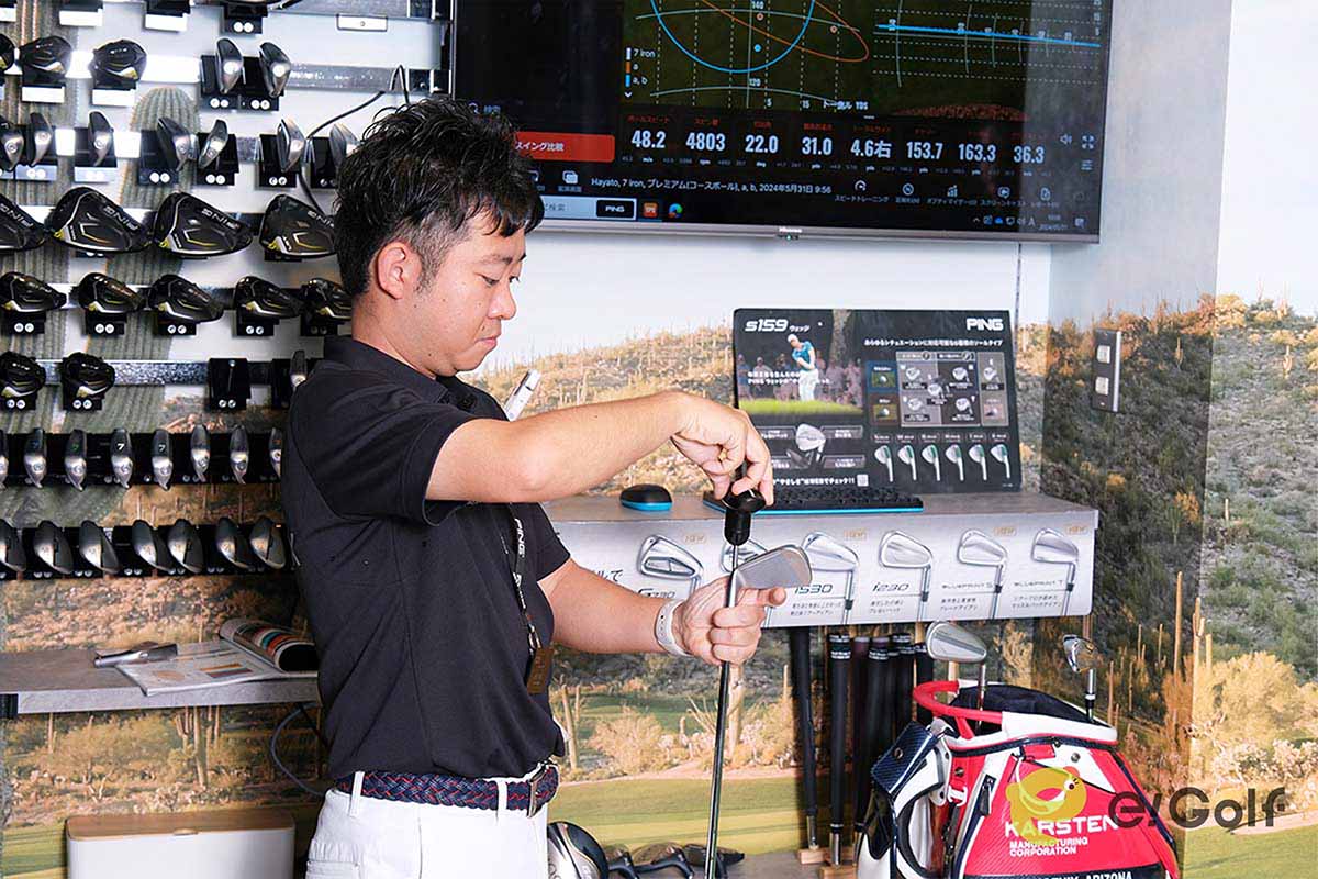 「PING FITTING STUDIO みなとみらい」で行ったフィッティングの様子