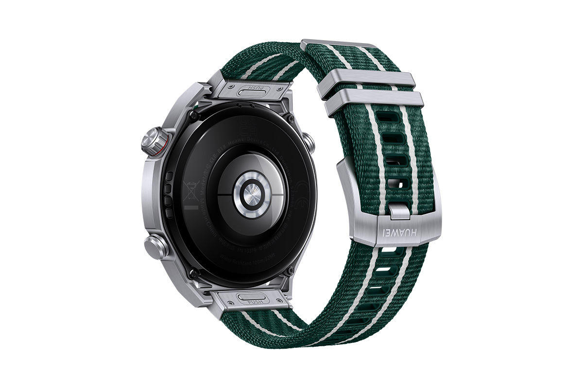 ファーウェイ・ジャパン 「HUAWEI WATCH Ultimate」 グリーンのコンポジットウーブン