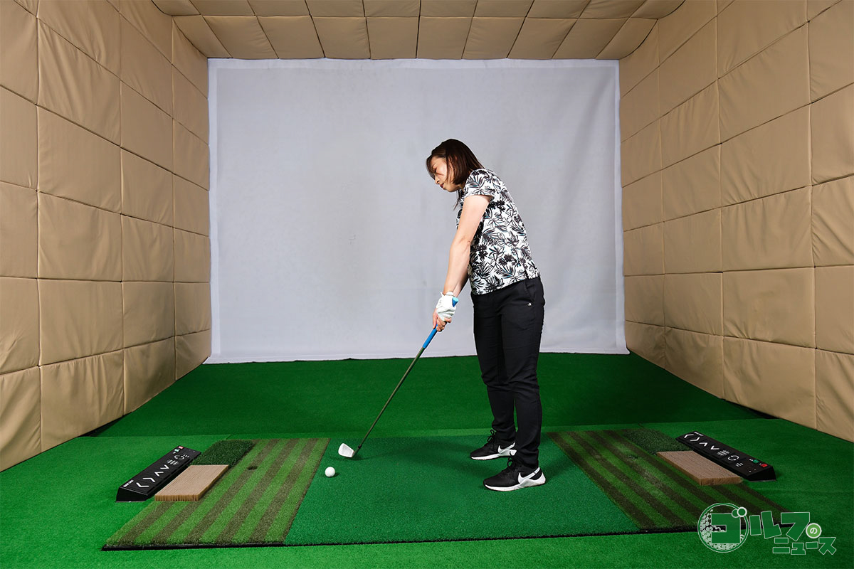 体の伸び上がりがトゥ側に当たる原因