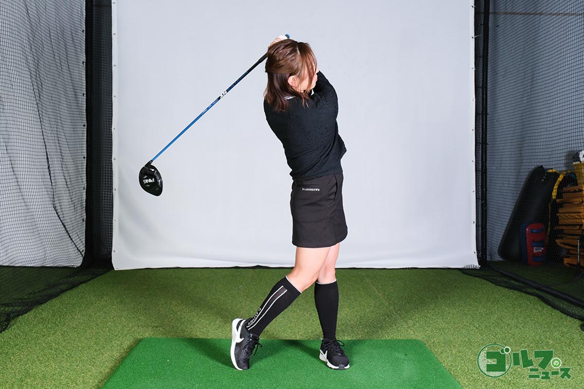 【ステップ3】通常のセットアップの素振り