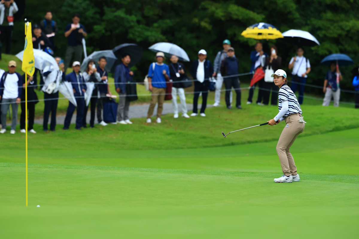 神谷そら　※写真は25年「日本女子オープン」　写真：大澤進二